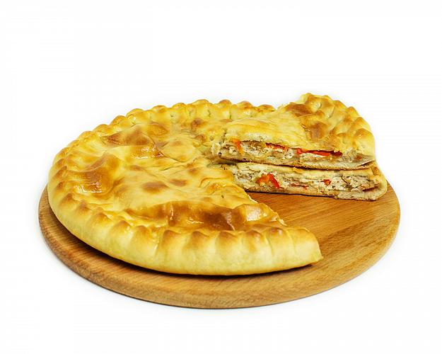 Пирог с курицей, сыром и болгарским перцем